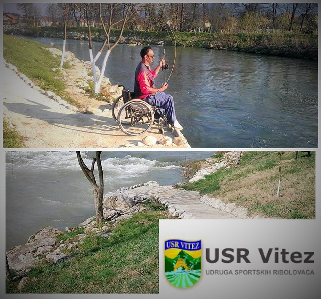 Platforma za invalide na mušičarskoj stazi u Vitezu