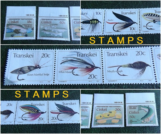 Ribe i mušice na poštanskim markama