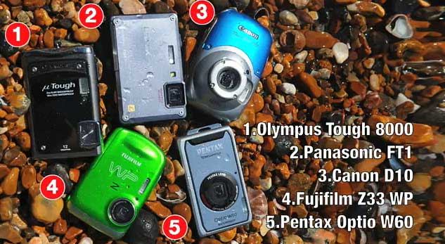 Canon-Powershot-D10-Vs-Panasonic-Lumix-FT1-Vs-Fujifilm-Z33-WP-Vs-Olympus-Mju-Tough-8000-Vs-Pentax-Optio-W60