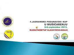 Najava: Jadransko-podunavski kup