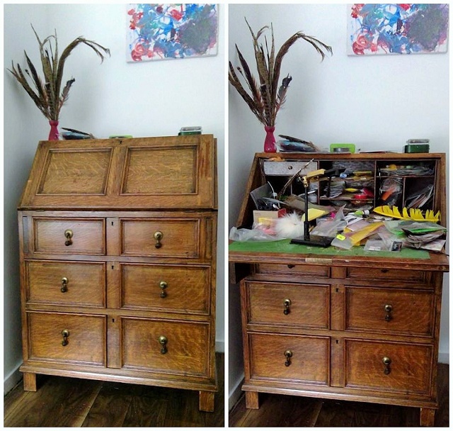 Moj radni sto za vezivanje muha